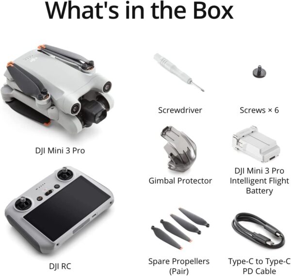 DJI Mini 3 Pro (DJI RC), Lightweight Drone with 4K Video, 48MP Photo, 34 Mins Flight Time, Less than 249 g, Tri-Directional Obstacle Sensing, Return to Home, Drone with Camera for Adults - Image 3