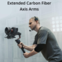 DJI RS 3 Pro, Handheld 3-Axis Gimbal Stabilizer for DSLR and Cinema Cameras Canon/Sony/Panasonic/Nikon/Fujifilm/BMPCC, Automated Axis Locks, Carbon Fiber Axis Arms, 4.5 kg (10lbs) Payload, LiDAR Focus